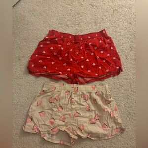 victoria secret/pink pj short bundle